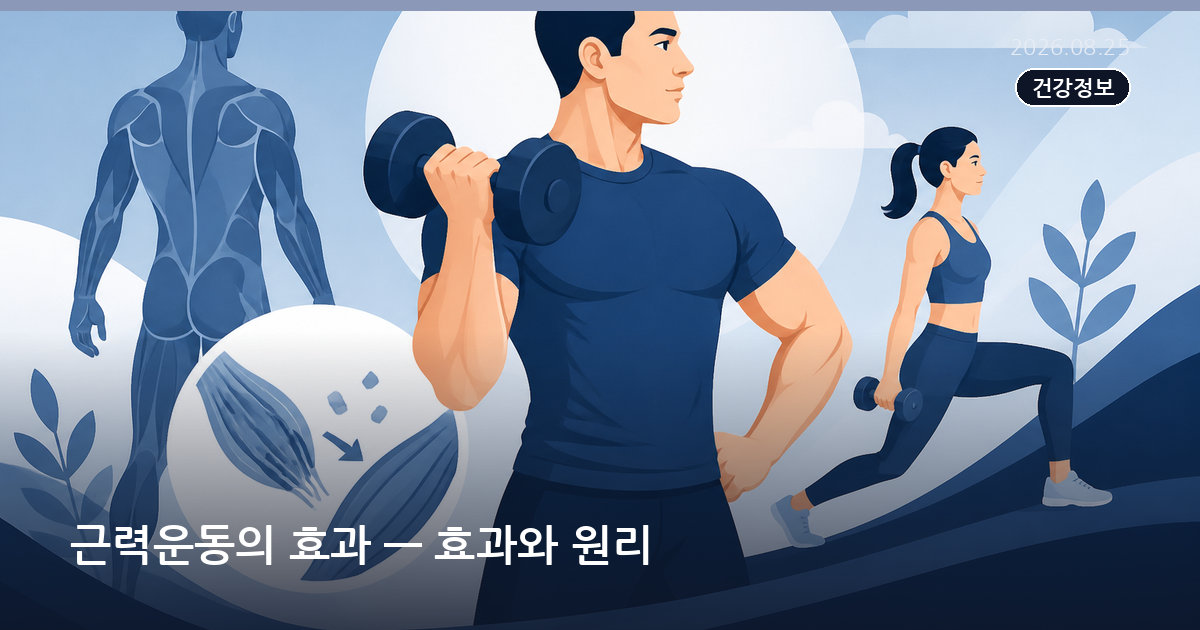 근력운동의 효과 — 효과와 원리