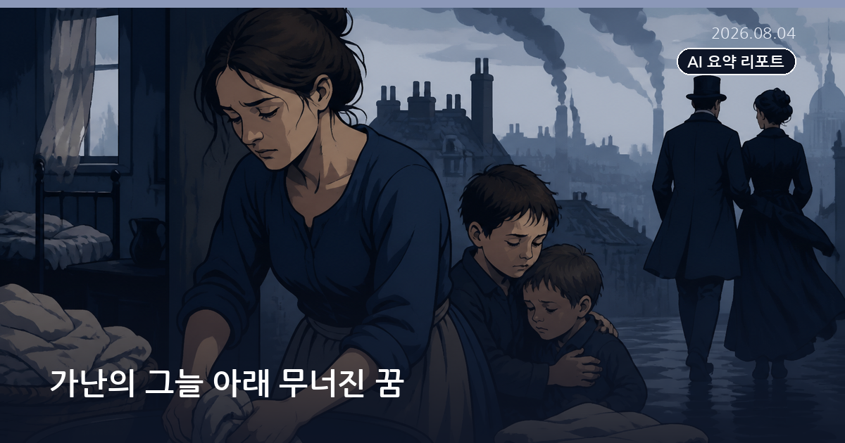 가난의 그늘 아래 무너진 꿈