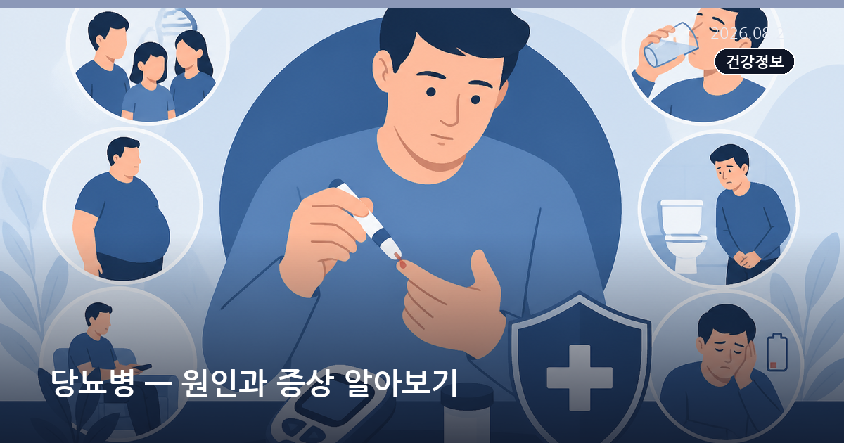당뇨병 — 원인과 증상 알아보기