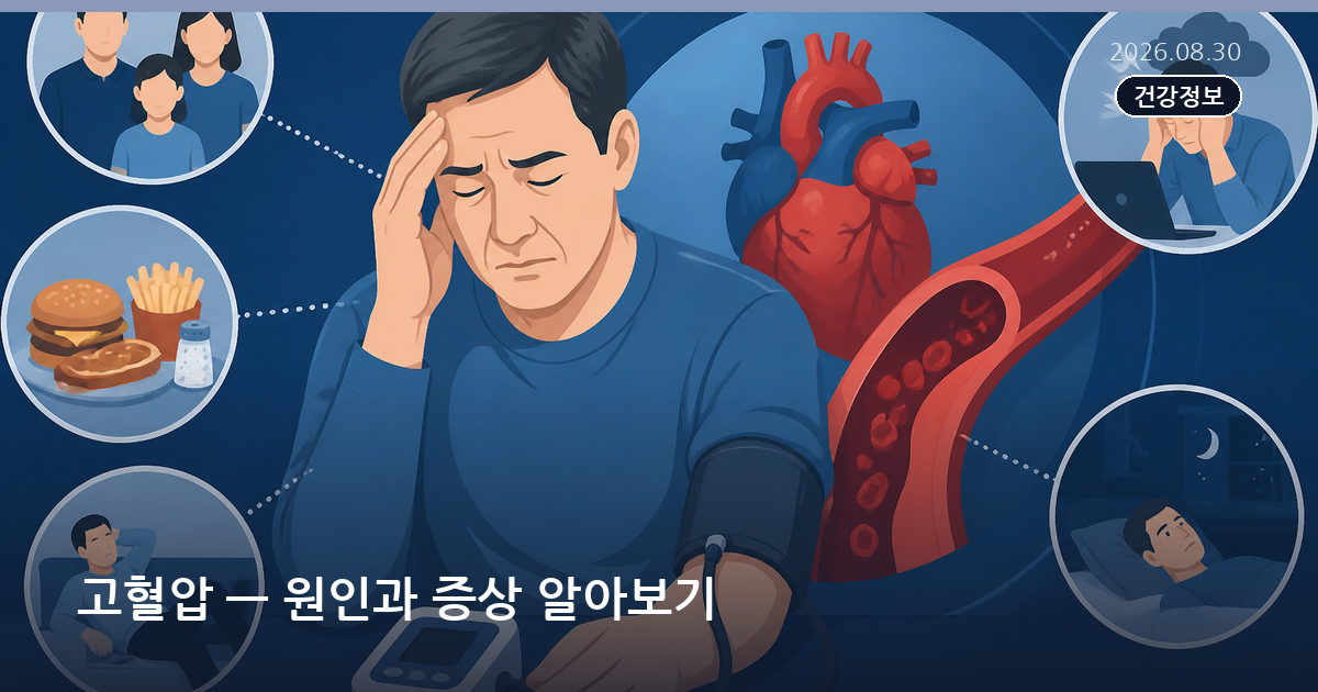 고혈압 — 원인과 증상 알아보기