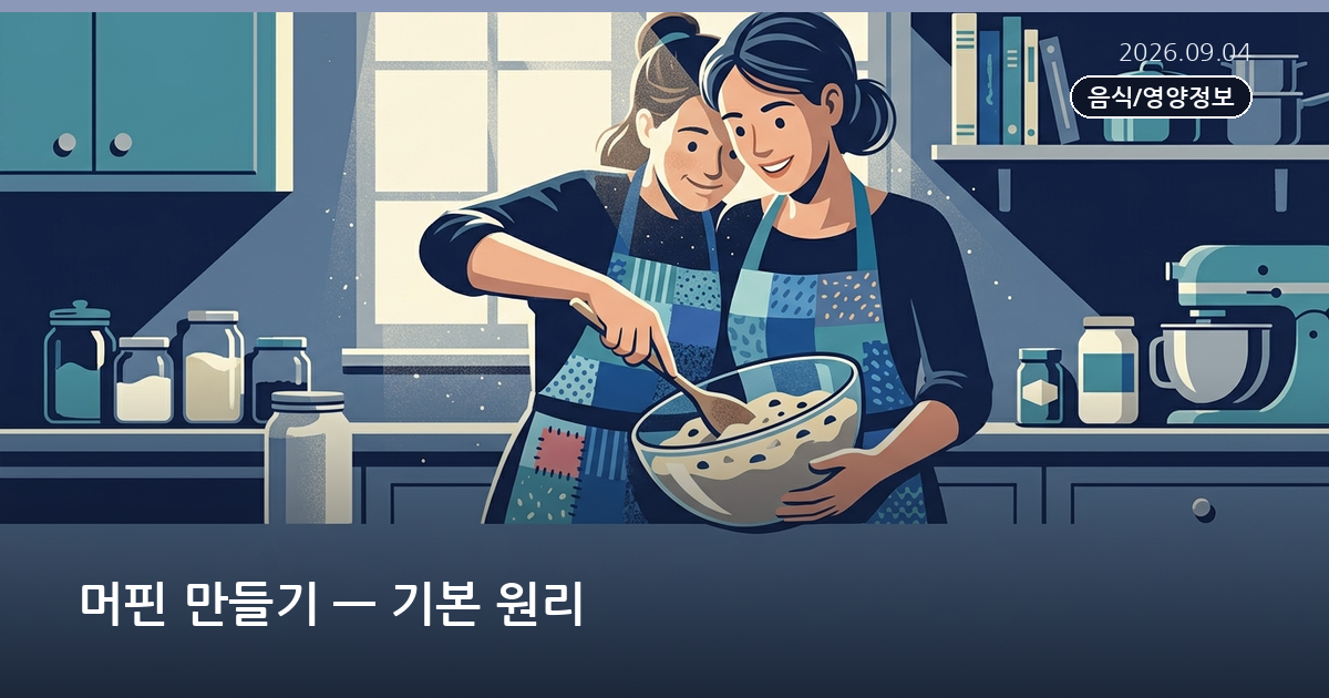 머핀 만들기 — 기본 원리