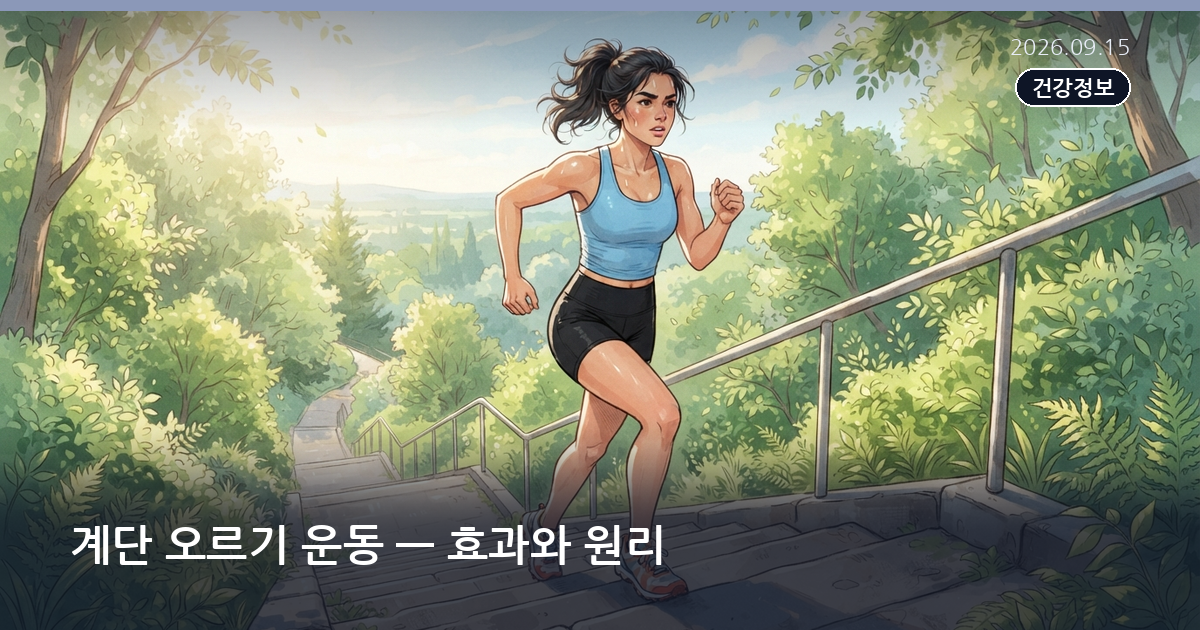 계단 오르기 운동 — 효과와 원리