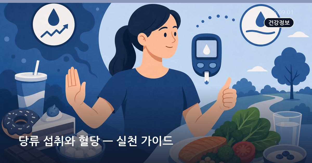 당류 섭취와 혈당 — 실천 가이드