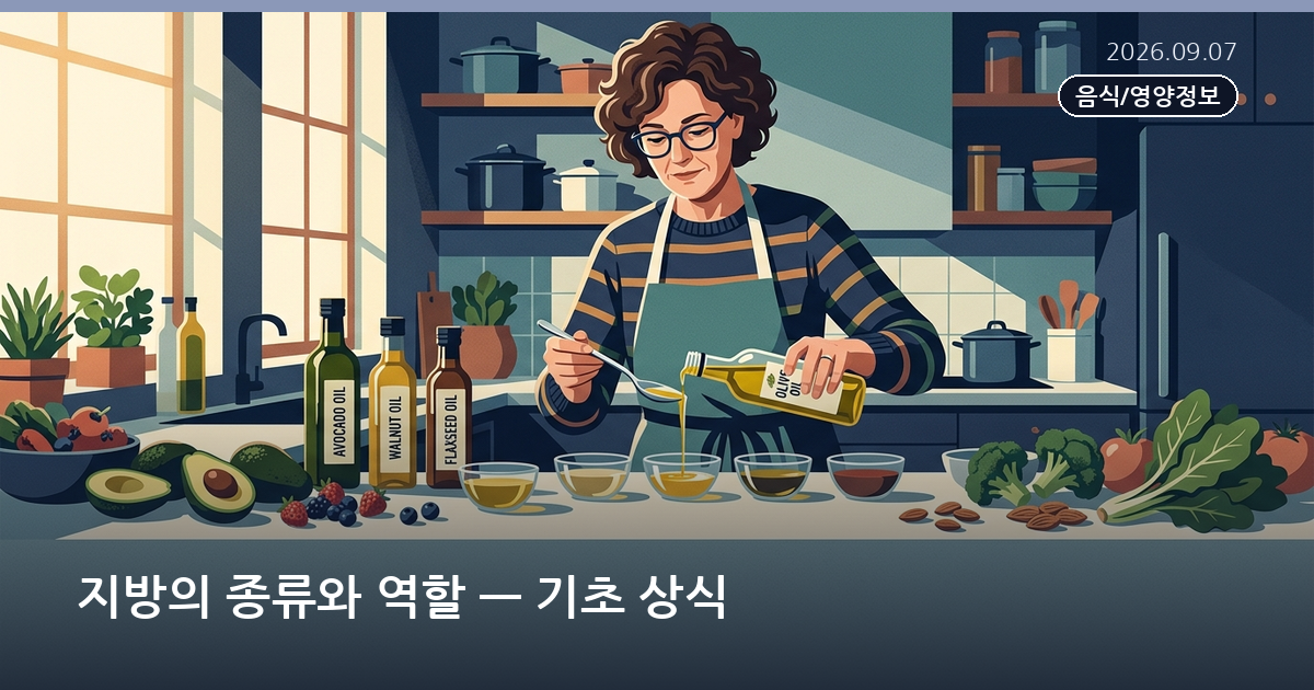 지방의 종류와 역할 — 기초 상식