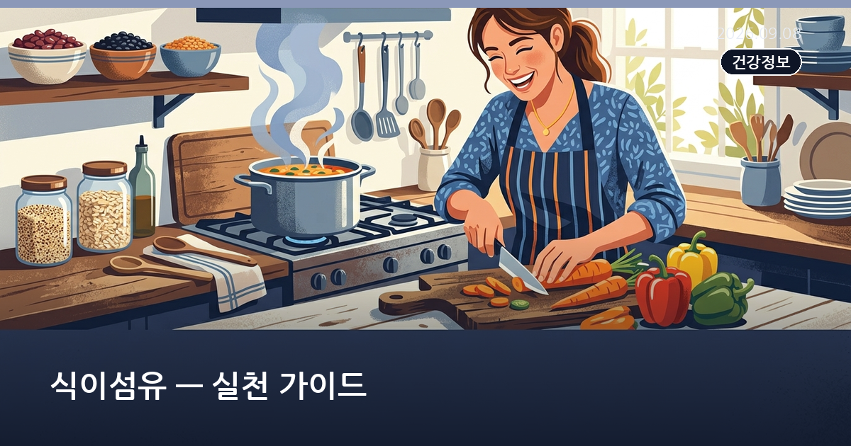 식이섬유 — 실천 가이드
