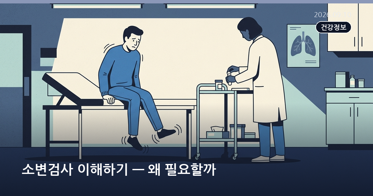 소변검사 이해하기 — 왜 필요할까