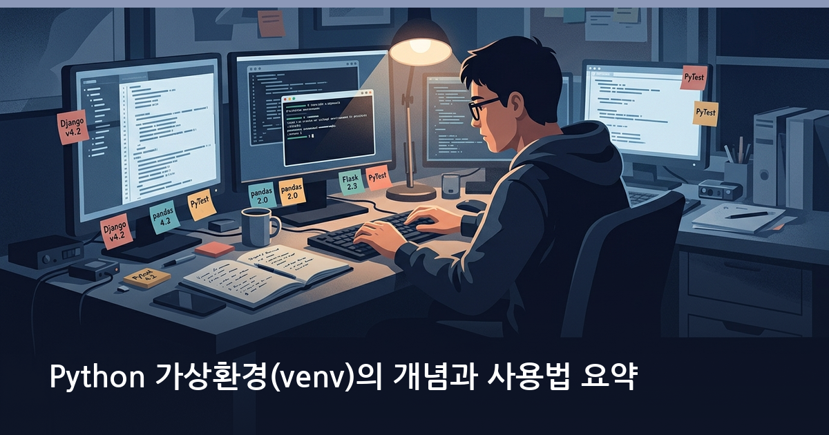 Python 가상환경(venv)의 개념과 사용법 요약